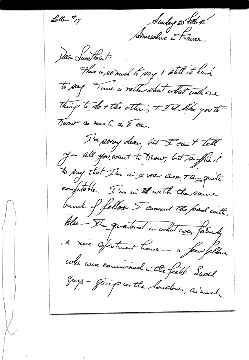 Letter 25, page 1