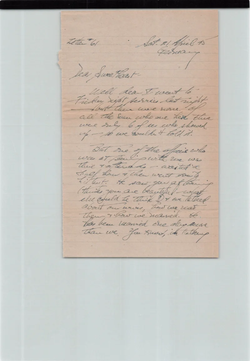 Letter 73, page 1